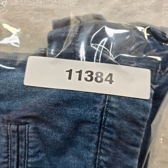 Croft & Barrow Denim Shorts Mens 36 Blue Jean Cotton Pleated Casual Relaxed Fit - Picture 7 of 7